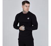 Siksilk Essential Long-Sleeve T-Shirt Noir Très grand Male