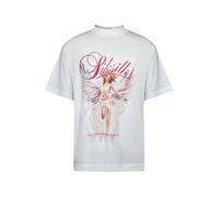 SikSilk T-Shirt 'Engel' rouge / blanc, Taille M