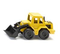 siku 0802, Tracto-pelle, Métal/Plastique, Jaune/Noir, Chargeur frontal mobile