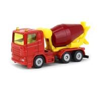 siku 0813, Camion-Toupie, métal/plastique, rouge/jaune, tambour basculant