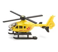 Siku Hélicoptère de sauvetage 0856 – métal/plastique, jaune, rotors pivotants