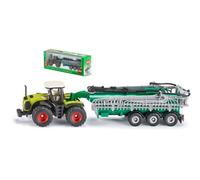 SIKU 1/87 TRACTEUR AGRICOLE CLAAS XERION C/BOTTE ÉPANDEUSE MODÈLE STATIQUE