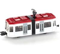 siku 1011, Train de Banlieue, métal/plastique, Blanc/rouge, Attelages standard siku pour accouplement avec d'autres trains