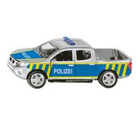Siku 2317, Nissan Navara Police fédérale, 1:50, Métal/Plastique, Argent/Bleu, Voiture Jouet pour Enfants, Portes Qui s'ouvrent, Pneus caoutchoutés, Attelage de remorque