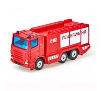 siku 1034, Camion pompiers, Métal/Plastique, Rouge, Attelage de remorque