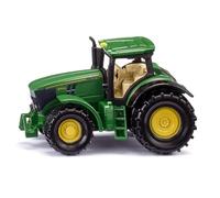 Siku Tracteur John Deere 6251R (1064) – métal/plastique, vert, attelage, pneus caoutchoutés
