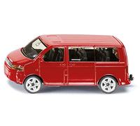siku 1070, VW Multivan, Métal/Plastique, Rouge, Hayon ouvrable, Crochet de remorquage