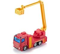 siku 1080, Camion Pompiers à Bras Élévateurs Articulés, Rouge/jaune, Plate-forme élévatrice de sauvetage pliable, Nacelle pivotante