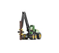 SIKU 1135 Abatteuse John Deere, 1:87, avec Articulation pivotante, Grue orientable et pivotante, grappin, pneus en Caoutchouc, Vert-Jaune, véhicule de Jeu forestier