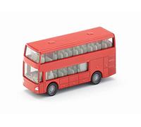 Siku Bus à impériale 1321 – métal/plastique Rouge – voiture jouet pour enfants