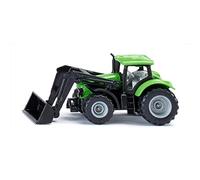 siku 1394, Tracteur Deutz-Fahr avec Chargeur Frontal, métal/plastique, vert, Chargeur Frontal mobile, Cabine amovible, Attelage de remorque
