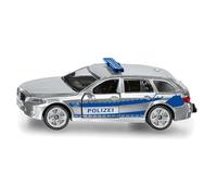 siku 1401, Voiture de Police, Métal/Plastique, Argenté, Portes ouvrables, Attelage Arrière