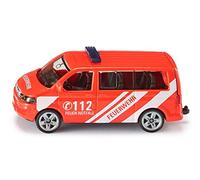 siku 1460, Voiture de pompiers, Métal/Plastique, Rouge, Hayon ouvrable