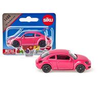 siku 1488, VW The Beetle, métal/plastique, Rose, portes ouvrables, feuille autocollante pour un design personnalisé