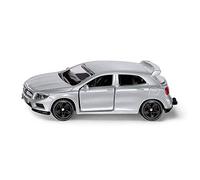 siku 1503, Mercedes-Benz GLA 45 AMG, Métal/Plastique, Argenté, Voiture jouet pour enfants, Portes ouvrables, Attelage de Remorque