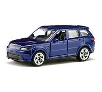 Siku Voiture miniature Range Rover 1521 – Bleu Métal/Plastique, attelage remorque