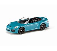 siku 1523, Porsche 911 Turbo S Cabrio, métal/plastique, bleu, voiture jouet pour enfants