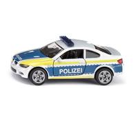 siku 1532, BMW M3 Coupé Police, Métal/plastique, Argent, Voiture jouet pour enfants, Portes ouvrables