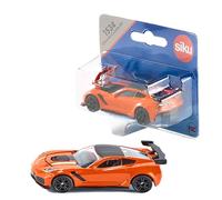 siku 1534, Chevrolet Corvette ZR1, Orange/Noir, Capot ouvrant, Véhicule-jouet pour enfants