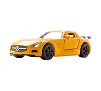 siku 1542, Voiture de Sport Mercedes-Benz SLS AMG Black Series, Métal/plastique, Orange, Portières papillon ouvrables, pneus caoutchoutés