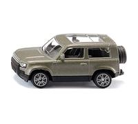 siku 1549, Land Rover Defender 90 P400 AWD, Jouet Automobile, Métal/plastique, Vert, Peinture métallisée, Pneus caoutchoutés, Attelage de remorque