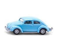 siku 1557, VW Coccinelle, Métal/plastique, Bleu clair, Voiture jouet pour enfants, Pneus caoutchoutés