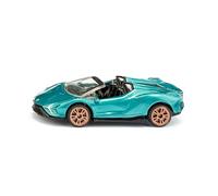 siku 1571, Lamborghini Sián Roadster, Voiture Jouet, Métal/plastique, Turquoise métallisé, Roues caoutchoutées, Jantes sportives, Toit ouvert