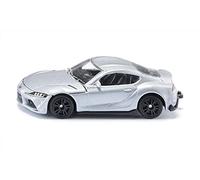 siku 1578, Toyota GR Supra, Jouet Automobile, Métal/plastique, Argenté, Reproduction détaillée du moteur, Jantes sportives, Pneus caoutchoutés