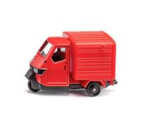 siku 1583, Piaggio Ape 50, Voiture Jouet, métal/plastique, rouge, Attelage de remorque, Hayon ouvrable