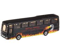 siku 1624, Bus de Voyage MAN, Echelle: 1:87, Métal/Plastique, Noir et Argentée, Voiture jouet pour enfants