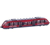 Siku Train de banlieue 1646 - Métal/Plastique - 1:120 - Rouge - Compatible avec autres jouets Siku
