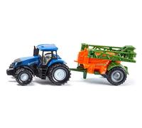 siku 1668, Tractor with Crop Sprayer, Metal,Plastic, Blue,Orange, Movable spray