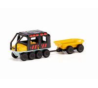 siku 1679, Véhicule Tout- terrain Argo Avenger avec remorque, métal/plastique, noir/jaune, remorque amovible
