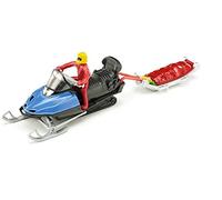 siku 1684 Blister 1684Snow Mobile with Rescue Sledge, Multicoloured