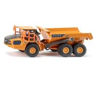 SIKU 1786 Volvo A40J Tombereau articulé 1:87 avec Benne basculante, Articulation Mobile, carrosserie en métal, Jaune, Jouet d'engin de Chantier