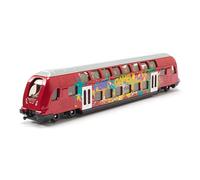 siku 1791 - Train À Deux Étages, 1:87, Rouge, Métal/Plastique, Design Graffiti