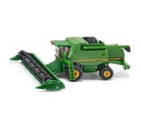 siku 1876, John Deere T670i Moissonneuse-batteuse, 1:87, Métal/Plastique, Vert, Barre de coupe mobile et amovible
