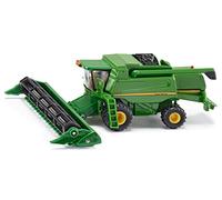 siku 1876, John Deere T670i Moissonneuse-batteuse, 1:87, Métal/Plastique, Vert, Barre de coupe mobile et amovible