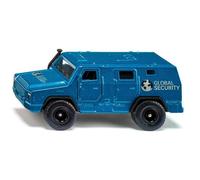 Siku 1926 Transporteur De Fonds Rheinmetall Survivor Voiture-Jouet 1 50 Métal Plastique Bleu Portes Ouvrables Avec Feuilles D Autocollants En Différentes Langues Et 4 Lingots D Or