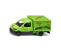 SIKU 1941, Streetscooter Bio pour Service de Livraison, Jouet Camionnette de Livraison, 1:50, métal,Plastique, Vert, Trappe ouvrable, avec Feuilles d'autocollants et Feuilles cartonnées d'aliments