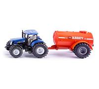 Siku Tracteur 1945 – Réservoir à lisier 1 essieu – 1:50 Métal/Plastique Bleu/Orange