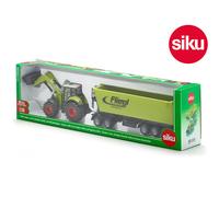 Siku 1949 Claas Axion 850 Avec Chargeur & Fliegl Benne Remorque & 5th Roue Dolly