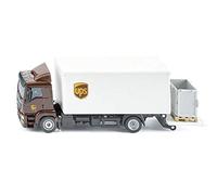 siku 1997, Camion MAN avec Structure de Coffre et Hayon Elévateur, 1:50, Métal/Plastique, Design UPS, Hayon Abaissable, Accessoires inclus