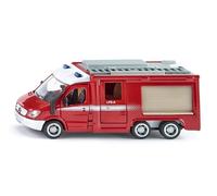 siku 2113, Mercedes-Benz Sprinter Fire Engine, 1:50, Metal/Plastic, Red, Functio