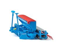 SIKU 2278 Combiné de semis Lemken, 1:32, avec Trappe Mobile, Traceur, châssis en métal, Bleu-Rouge, équipement agricole