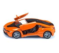 siku 2348, BWM i8 LCI, Orange/noir, Métal/plastique, 1:50, Portes ouvrables, Pneus amovibles