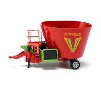 SIKU 2450 - Mélangeuse, 1:32, Métal/Plastique, Pièces Mobiles, Compatible avec Attelage Arrière Standard, Rouge