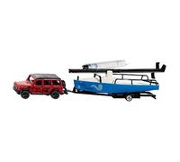 siku 2564, Mercedes-AMG G65 avec Voilier, 1:50, métal/plastique, rouge/bleu, avec remorque en métal, nombreuses fonctions de jeu