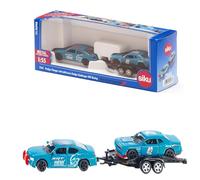siku 2565, Coffret Course Dodge Charger avec Dodge Challenger SRT Racing, Bleu ciel, Métal/plastique, Echelle 1/55, Portes ouvrables