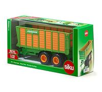 Siku Remorque d’ensilage 2873 – 1:32, métal/plastique, orange/vert, éléments mobiles